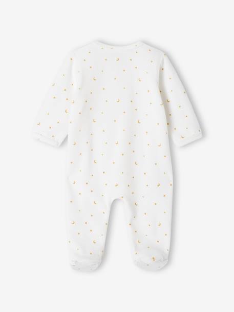 Slaappakje schaap voor baby's van fluweel eenvoudige opening ecru - vertbaudet enfant 