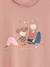 Shirt met girly motief en fantasie details oudroze - vertbaudet enfant 