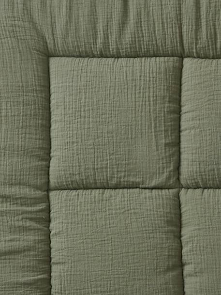 Effen bi-materiaal vloermat / boxkleed indigoblauw+okergeel+olijf+taupe+terracotta+vanille - vertbaudet enfant 