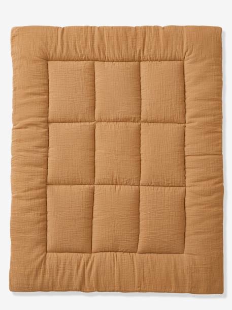 Effen bi-materiaal vloermat / boxkleed indigoblauw+okergeel+olijf+taupe+terracotta+vanille - vertbaudet enfant 