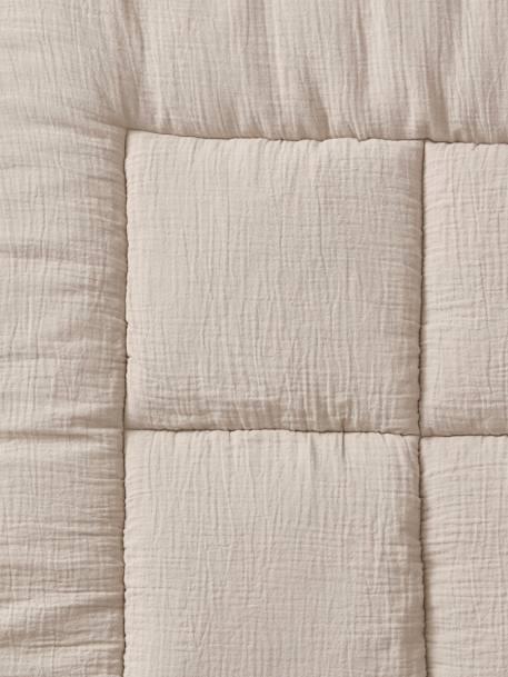 Effen bi-materiaal vloermat / boxkleed indigoblauw+okergeel+olijf+taupe+terracotta+vanille - vertbaudet enfant 