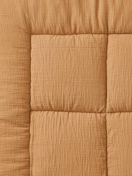 Effen bi-materiaal vloermat / boxkleed indigoblauw+okergeel+olijf+taupe+terracotta+vanille - vertbaudet enfant 