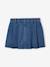 Meisjesplooirok van jeans denimgrijs+stone - vertbaudet enfant 