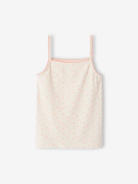 Set van 3 geribde tanktops voor meisjes nude - vertbaudet enfant 