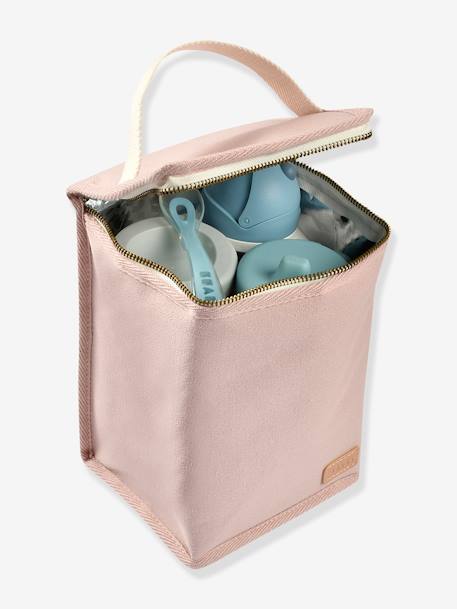 Koeltas voor zuigflessen van BEABA bruin, bedrukt+grijs+Marineblauw/stripes+parelgrijs+rozen+saliegroen+Terracotta - vertbaudet enfant 