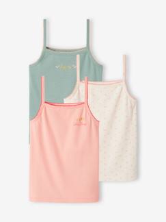 Meisje-Ondergoed-T-shirt-Set van 3 geribde tanktops voor meisjes