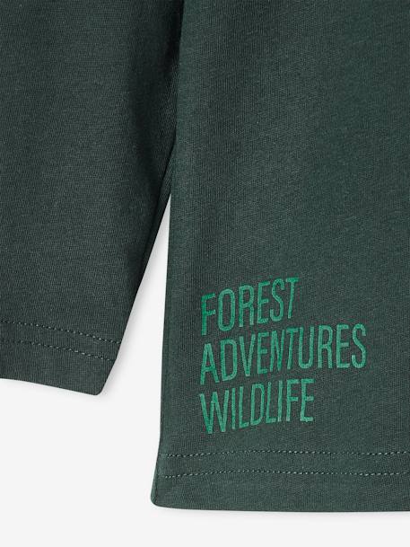 Jongensshirt met grappig dierenmotief dennen+petrolblauw+wit - vertbaudet enfant 