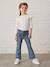 Flared meisjesjeans 7/8 stone - vertbaudet enfant 