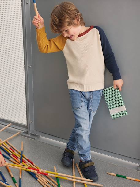 Jongenstrui met colourblock ecru - vertbaudet enfant 