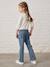 Flared meisjesjeans 7/8 stone - vertbaudet enfant 