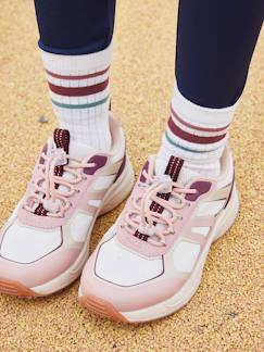 Schoenen-Meisje shoenen 23-38-Sneakers, gympen-Elastische meisjessneakers met dikke zool