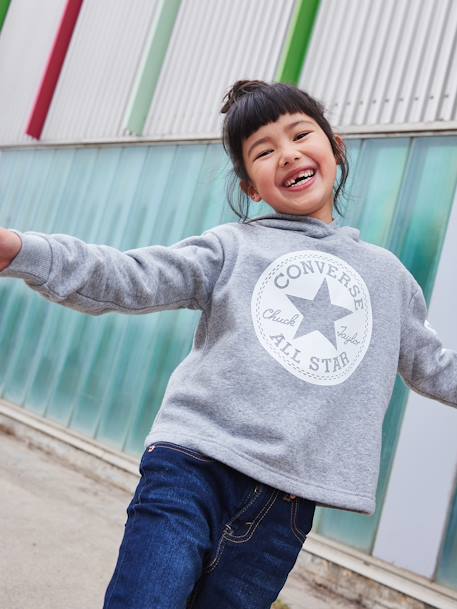 Chuck Patch Cropped Hoodie CONVERSE grijs - vertbaudet enfant 