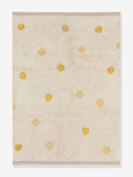 Wasbaar katoenen tapijt met stippen - LORENA CANALS geel - vertbaudet enfant 