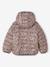Lichtgewicht omkeerbaar meisjesjack met capuchon en gerecyclede polyester voering nachtblauw+roze met print - vertbaudet enfant 