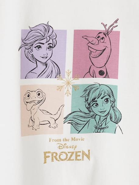 Meisjesshirt met lange mouwen Disney® Frozen 2 ecru - vertbaudet enfant 