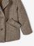 Geruite meisjesjas van wol met sherpa voering beige, geruit - vertbaudet enfant 