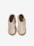 Klittenband baby slofjes van soepel leer beige, bedrukt+goud - vertbaudet enfant 