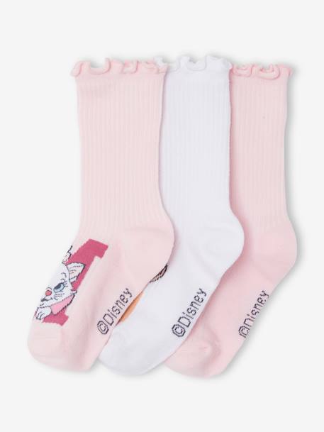 Set van 3 paar Disney® Animals sokken lichtroze - vertbaudet enfant 