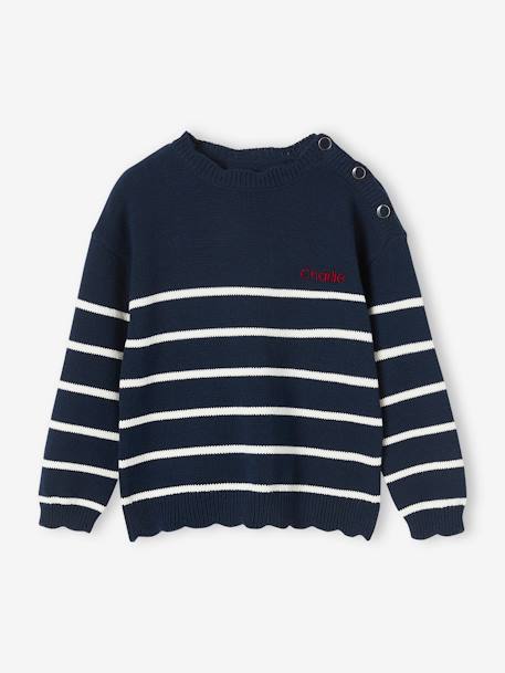Sierlijke marinièretrui meisjes marineblauw - vertbaudet enfant 