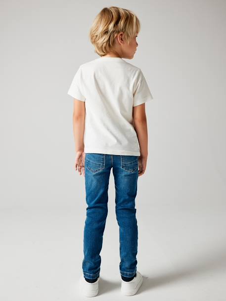 Slim fit jongensjeans Morphologik 'waterless' heupomtrek SMALL DENIM DONKERGRIJS+denimgrijs+double stone+RUW DENIM+STONE+zwart denim - vertbaudet enfant 