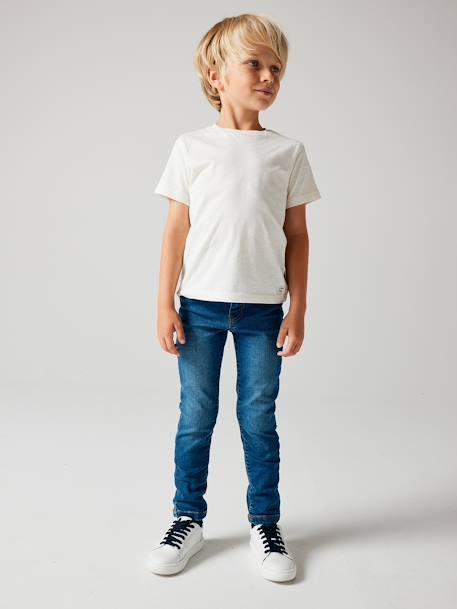 Slim fit jongensjeans Morphologik 'waterless' heupomtrek SMALL DENIM DONKERGRIJS+denimgrijs+double stone+RUW DENIM+STONE+zwart denim - vertbaudet enfant 
