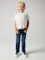 Rechte jeans voor jongens MorphologiK 'waterless' met heupomtrek Medium RUW DENIM+STONE - vertbaudet enfant 