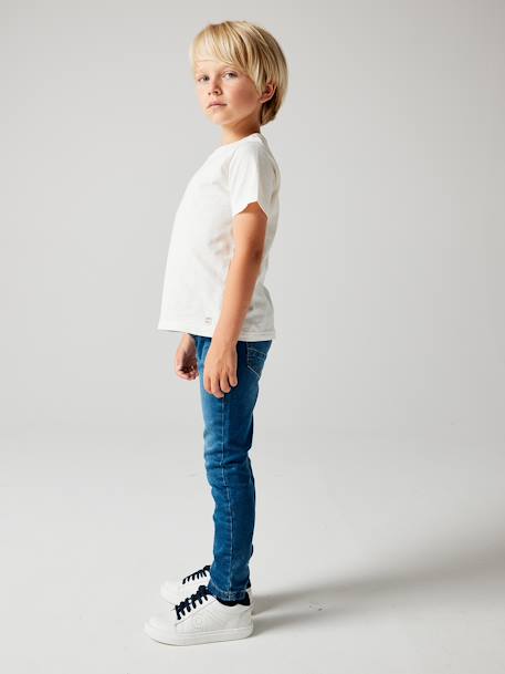 Slim fit jongensjeans Morphologik 'waterless' heupomtrek SMALL DENIM DONKERGRIJS+denimgrijs+double stone+RUW DENIM+STONE+zwart denim - vertbaudet enfant 
