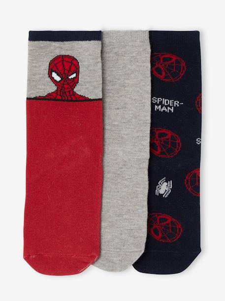 Set van 3 paar Marvel® Spiderman sokken rood - vertbaudet enfant 