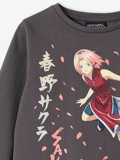 Meisjessweater Naruto® Sakura grijs - vertbaudet enfant 