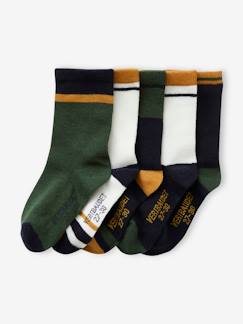 Jongens-Ondergoed-Sokken-Set van 5 paar colourblock sokken voor jongens