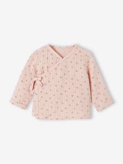 Baby-Overhemd, blouse-Vestje voor pasgeborenen van katoengaas met opening
