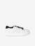 Leren kindersneakers marineblauw+wit - vertbaudet enfant 