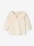 Baby T-shirt met lange mouwen en claudinekraag blauwgroen+lichtbeige+lichtroze - vertbaudet enfant 