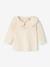 Baby T-shirt met lange mouwen en claudinekraag blauwgroen+lichtbeige+lichtroze - vertbaudet enfant 