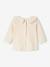 Baby T-shirt met lange mouwen en claudinekraag blauwgroen+lichtbeige+lichtroze - vertbaudet enfant 