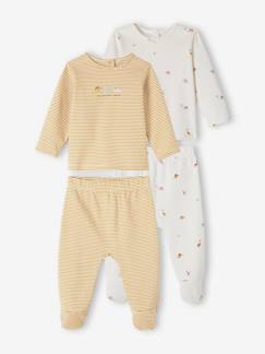 Baby-Pyjama, surpyjama-Set van 2 babypyjama's met dinosaurusthema van interlock