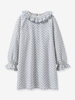 Meisje-Pyjama, surpyjama-Nachthemd voor meisjes van fluweel CYRILLUS