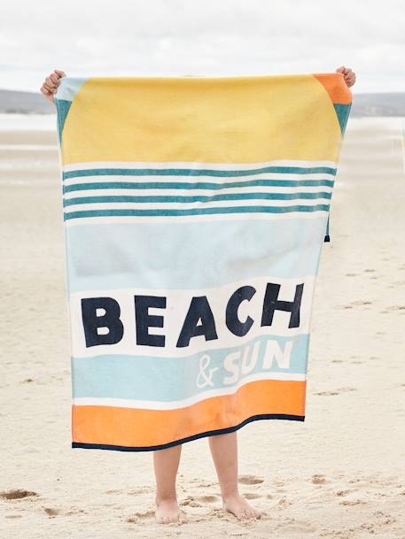 Bad-/strandhanddoek BEACH & SUN meerkleurig - vertbaudet enfant 