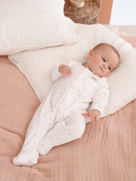 Slaappakje schaap voor baby's van fluweel eenvoudige opening ecru - vertbaudet enfant 