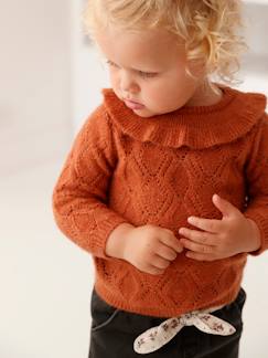 Baby-Trui, vest, sweater-Babytrui net ruitmotief