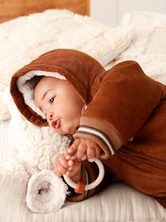 Babypakje in ribfluweel met afneembare voetjes en wantjes  - vertbaudet enfant