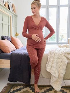 Zwangerschapskleding-Pyjama, voor in huis-2-delige set zwangerschaps- en voedingspyjama Oeko-Tex®
