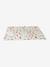 Waterdichte mat voor motoriek beige+ecru+groen+rozen - vertbaudet enfant 