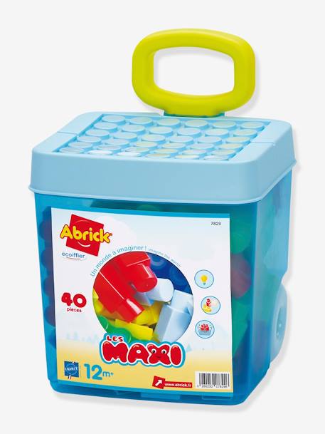 Rolly Bricks 40 onderdelen - Les Maxi - ECOIFFIER blauw+rozen - vertbaudet enfant 
