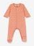 Fluwelen babypyjama met print PETIT BATEAU bruin, bedrukt - vertbaudet enfant 