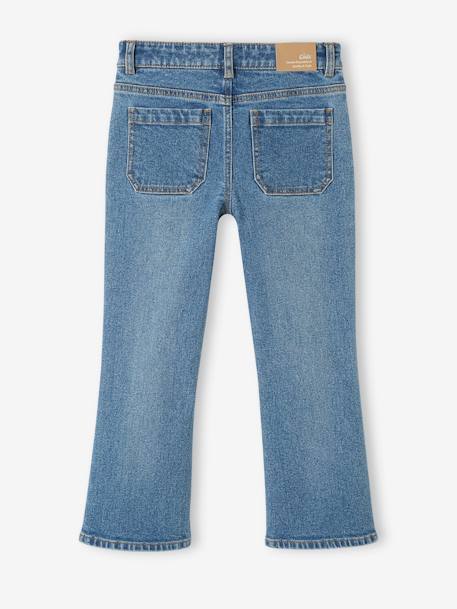 Flared meisjesjeans 7/8 stone - vertbaudet enfant 