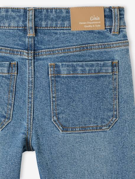 Flared meisjesjeans 7/8 stone - vertbaudet enfant 