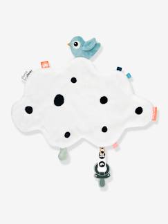 Speelgoed-Eerste levensjaren-Knuffels en knuffeldoekjes-Platte knuffel met fopspeenbevestiging Happy Clouds - DONE BY DEER