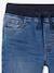Onverwoestbare rechte relaxjeans jongens, eenvoudig aan te trekken denimgrijs+double stone+ongewassen denim+stone - vertbaudet enfant 