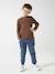 Joggingbroek van molton jongens dennen+donker leisteenblauw+gemêleerd zwart+grijs+marineblauw, gechineerd+middenblauw+oker+zwart - vertbaudet enfant 